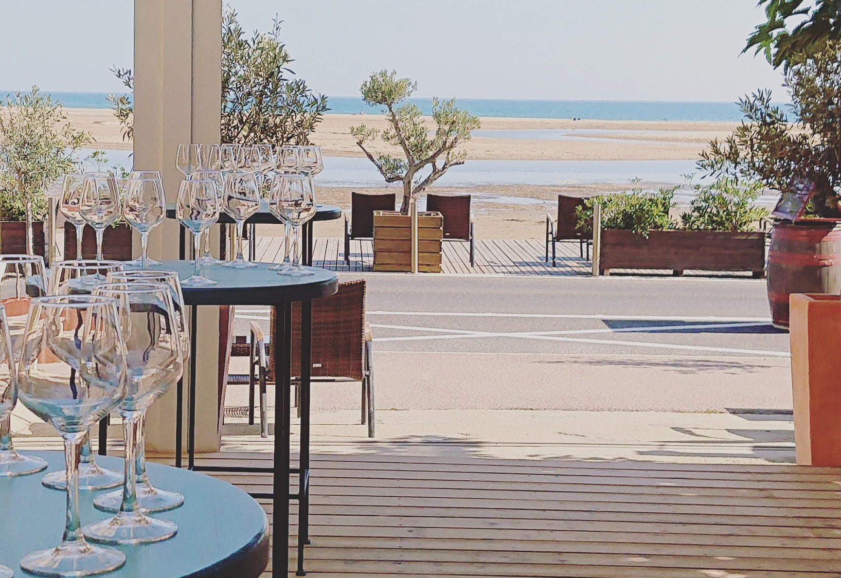 apéro devant la plage